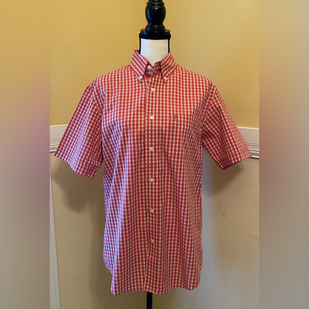Arrow Men’s Plaid Short Sleeve Button Down Shirt; Small; Nwot.